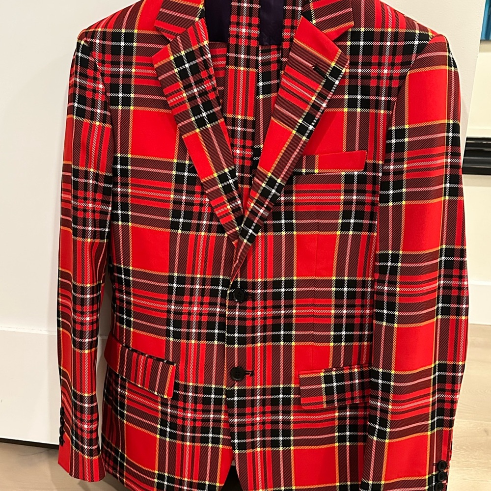 OppoSuits 3-piece LUMBERJACK Red Suit
